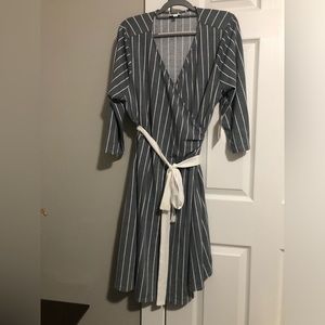 Lularoe Michelle wrap dress Grey 2XL